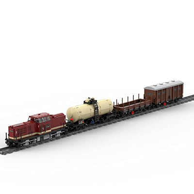 Xshion Technik Zug Ferngesteuert Eisenbahn Bausteine Modell, MOC-81729 Klemmbausteine Set, 2171Tile Lokomotive Modellbausatz, Spielzeug Erwachsene Kompatibel mit Lego, (6WYS54G61114OZDQ9VZD)