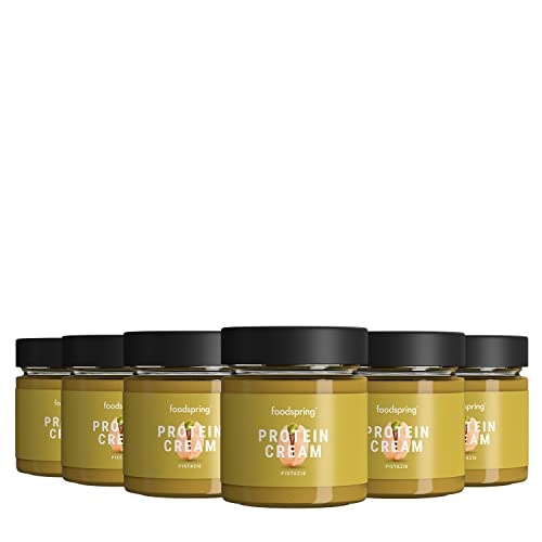 foodspring Protein Cream, Pistazie, 6 x 200g, Limited Edition Sorte, 80% weniger Zucker, 2x mehr Protein, ohne Palmöl