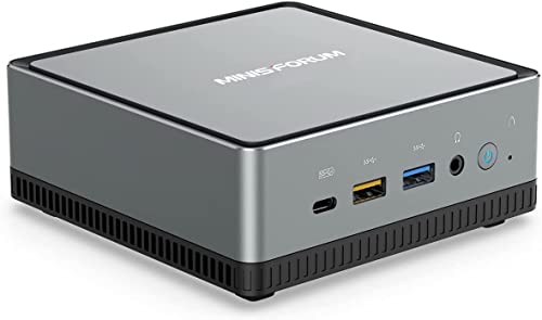 MINISFORUM UM350 Mini PC AMD Ryzen 5 3550H mit Windows 11 Pro DDR4 16 GB RAM 256 GB PCle SSD Mini Computer, Dual-Band-WLAN HDMI/DisplayPort/USB-C 4K@60Hz, 2,5G RJ45-LAN,4X USB 3.0-Anschlüsse