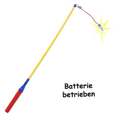 alles-meine.de GmbH Set: Laterne / Lampion + LED Laternenstab - Einhorn & Regenbogen - für Kinder - Papierlaterne Rund - aus Papier - Lampe - Laternen Lampions - Figur - elektris..