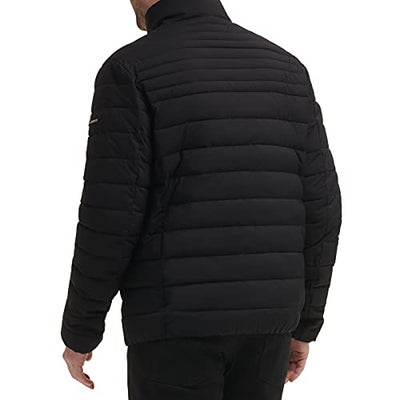 Calvin Klein Herren Packable Down Jacke, Schwarz Stretch, X-Large