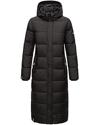 Navahoo Damen Winter Jacke Stepp Mantel B872 [B872-Isal-Schwarz-Gr.M]