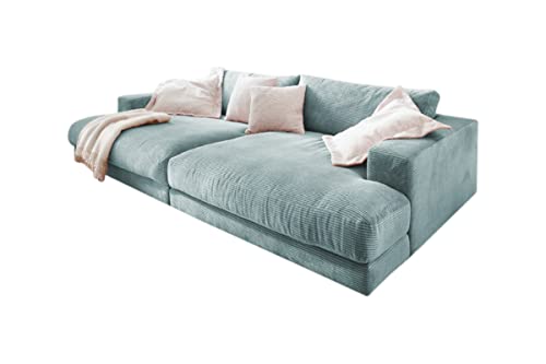 KAWOLA Big Sofa Cord Madeline Zeitloses Designer Megasofa aus Cord Wohnlandschaft Big Couch 290 x 86 x 170 (BxHxT)