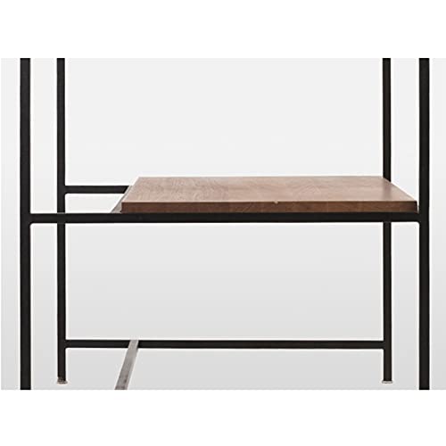 YRRA Badezimmerschränke landhausstil, Waschtisch Stehend mit Unterschrank, Industriestil Schmiedeeisen Badunterschrank 31,4 x 19,6 x 27,9 Zoll,Schwarz,Bathroom Home Set