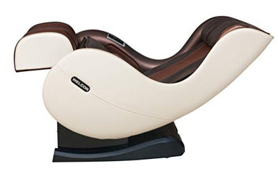 Massagesessel WELCON EASYRELAXX in beige braun mit Automatikprogrammen sowie manueller 3D Massage vom Nacken bis unter die Oberschenkel