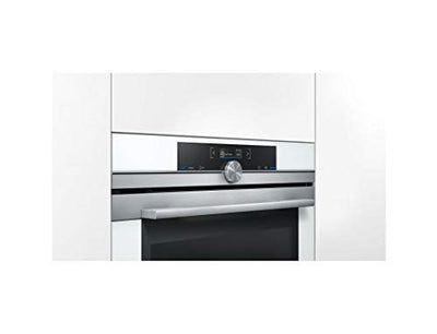 Siemens HB674GBW1 iQ700 Einbau-Elektro-Backofen / Weiß / A+ / activeClean Selbstreinigungs-Automatik / coolStart-kein Vorheizen / Backofentür mit SoftMove für gedämpftes Öffnen und Schließen