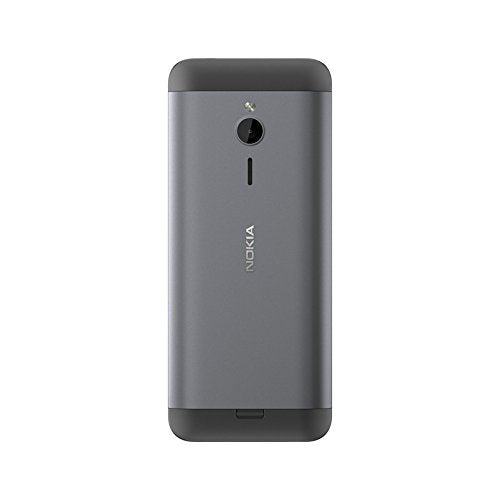 Nokia 230 Smartphone (7,11 cm (2,8 Zoll), 16MB, 2 Megapixel, Betriebssystem Series 30+, Dual Sim) dark silver