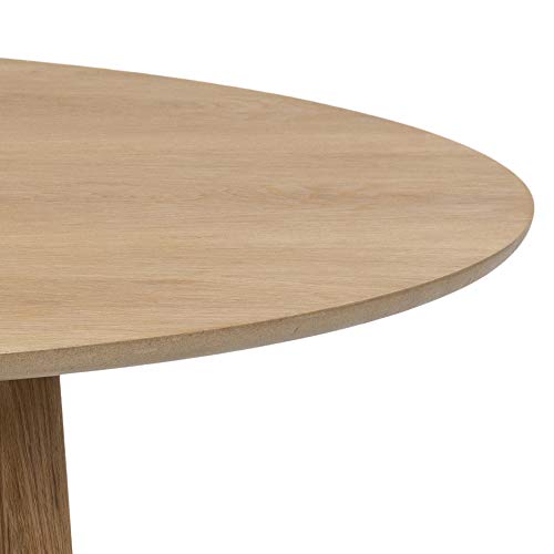 AC Design Furniture Pernille Esstisch Rund, Ø: 120 x 75,5 cm, Eiche, Holz, 1 Stk