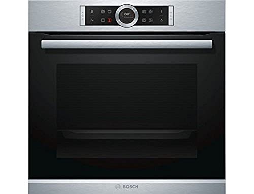 Bosch HBG635BS1 Serie 8 Einbau-Backofen, 60 x 60 cm, Made in Germany, EcoClean Direct Reinigungshilfe, AutoPilot 10 10 Automatikprogramme, 4D Heißluft Backen auf 4 Ebenen, TFT-Touchdisplay