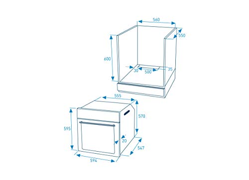 GRUNDIG Edition 70 Herdset 2 / Backofen und Kochfeld / Herausnehmbare Seitengitter / 12 Heizarten / Glaskeramik