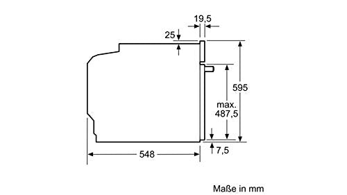 NEFF B2CVH7AN1 Einbau-Backofen N50 / 60 cm / 71 l / Edelstahl / A / AddedSteam / CircoTherm / Pyrolyse / 9 Betriebsarten