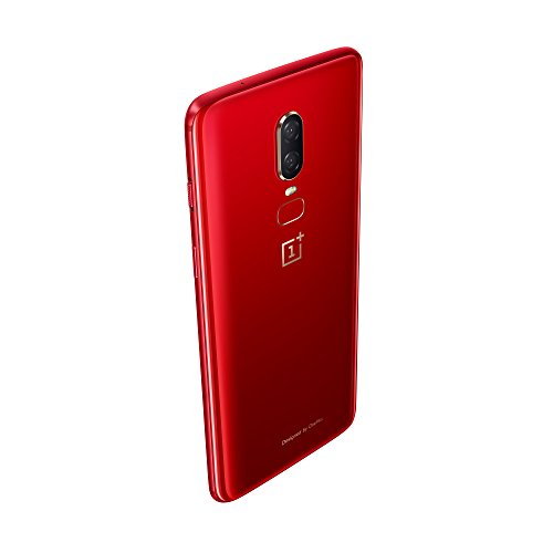 OnePlus 6 Smartphone (15,95 cm (6,28 Zoll) 19:9 Touch-Display, 128 GB interner Speicher, Android 8.1 Oreo/Oxygen OS 5.1), Rot