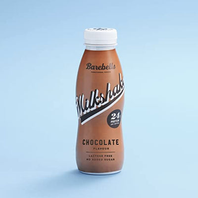 Barebells Cremiger Eiweiss shake – zuckerarm, 24 Gramm Protein pro Flasche, laktosefrei – Chocolate Milkshake, 8 x 330ml