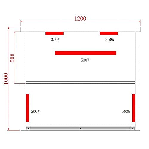 PREIS-/LEISTUNGSSIEGER Siphonly Infrarotkabine 120 x 100 x 195 cm für 2 Personen aus Hemlock Holz mit 5 Vollspektrumstrahler | Mit ergonomischer Rückenlehne | Infrarotsauna mit Farblichttherapie