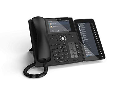 Snom D7C Farb-USB-Erweiterungsmodul für D7xx-Telefone (hochauflösendes Farbdisplay mit Hintergrundbeleuchtung, Daisy Chain mit bis zu 3 Modulen), Schwarz, 00004467