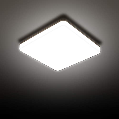 Deckenlampe LED Deckenleuchte 24W, SUNZOS 4000K 2950LM Deckenlampe Led Panel für Schlafzimmer, Küchenlampe, Flur, Balkon, Neutralweiß, Natürliches Licht Deckenleuchte Led / 18 x 4 cm