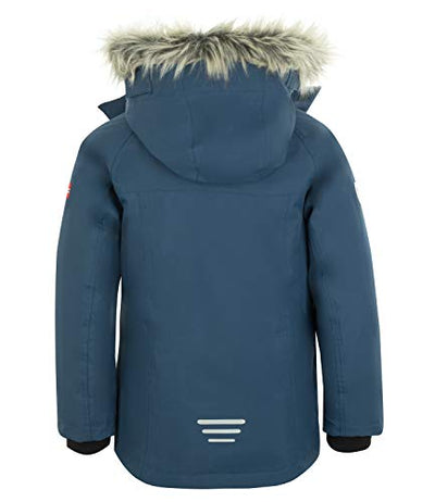 Trollkids Spitsbergen Mantel Parka, Mystik Blau, Größe 176