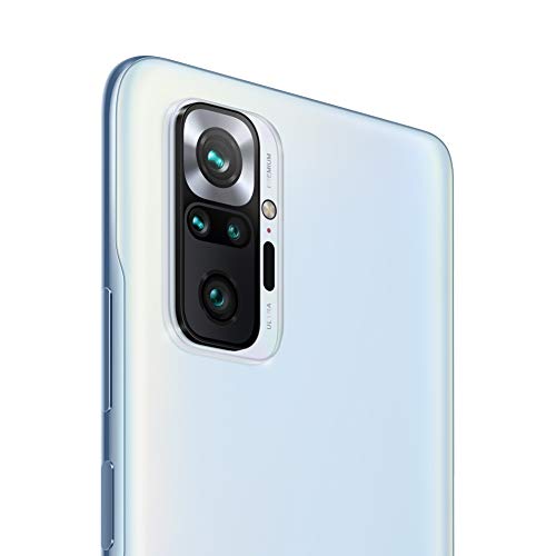 Xiaomi Redmi Note 10 Pro(6,67"), leistungsstarkes Android Smartphone ohne Vertrag+Kopfhörer, 120Hz AMOLED Display, 6GB RAM+128GB Speicher,Dual-SIM, 108MP Quad-Kamera, Blau