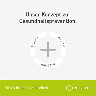 Leaky Gut Test von CERASCREEN - Leaky Gut Syndrom untersuchen | Durchlässiger Darm Test | Stuhltest einfach von Zuhause durchführen | Professionelle Analyse im medizinischen Labor