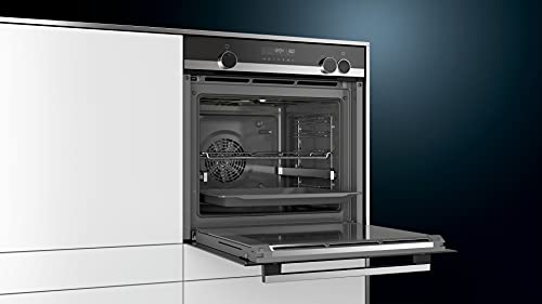 Siemens HR578G5S6 iQ500 Einbau-Backofen mit Dampfunterstützung, 60 x 60 cm, activeClean Selbstreinigung, Schnellaufheizung mit coolStart, cookControl30 Automatikprogramme