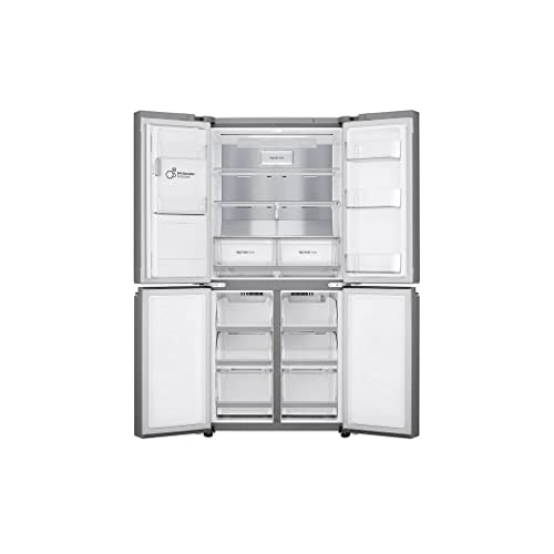 LG Electronics GML844PZ6F No Frost mit Gefrierschrank 506 l, Wasser- und Eisspender Nano, Door Cooling, Linear Cooling - Smart Kühlschrank mit Wi-Fi und Außen-LED-Display Silber