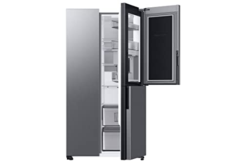 Samsung RH69B8941S9/EG Side-by-Side Kühlschrank, 178 cm, 645 ℓ, Beverage Center, Dual Ice Maker, Metal Cooling, Twin Cooling+, No Frost+, Frischwasseranschluss, Edelstahl Look