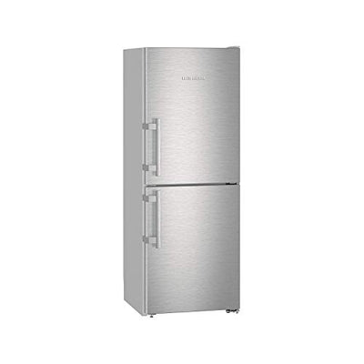 Liebherr Freistehender Kühlschrank/Gefrierschrank, 50/50 geteilt, frostfrei, 60 cm breit, Edelstahl