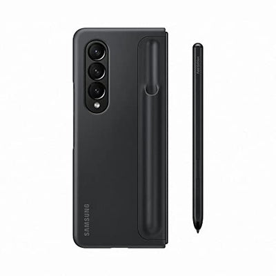 Samsung Galaxy Z Fold4 5G Mobiltelefon ohne SIM-Karte Android Klapp-Smartphone 256 GB & Standing Cover mit Pen EF-OF93P für das Galaxy Z Fold4 | Smartphone Cover, Black