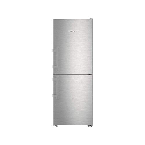 Liebherr Freistehender Kühlschrank/Gefrierschrank, 50/50 geteilt, frostfrei, 60 cm breit, Edelstahl