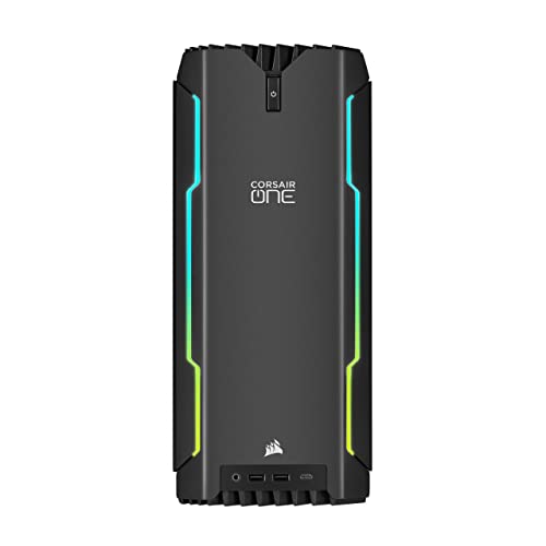 Corsair ONE i300 Kompakter Gaming-PC (Intel Core i9-12900K-CPU, NVIDIA GeForce RTX 3080 Ti-Grafikkarte, 32 GB CORSAIR Vengeance DDR5-Arbeitsspeicher, Thunderbolt 4, Windows 11 Pro) Schwarz