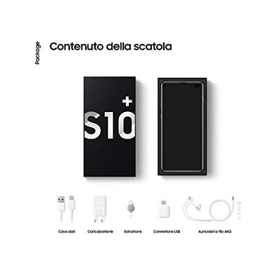 Samsung Galaxy S10+ Smartphone (16.3cm (6.4 Zoll) 512 GB interner Speicher, 8 GB RAM, Ceramic White) - [Standard] Deutsche Version