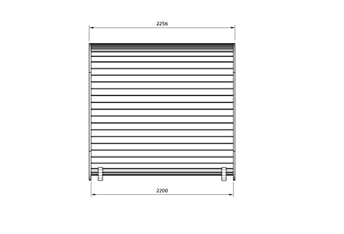 FinnTherm Fasssauna aus Holz ScandiCube Comfort, Outdoor-Sauna modern, Außensauna Garten mit 42 mm Wandstärke, Saunahaus 204 x 225 x 212 cm, naturbehandelt oder Thermoholz