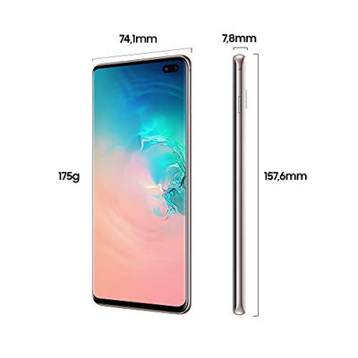 Samsung Galaxy S10+ Smartphone (16.3cm (6.4 Zoll) 512 GB interner Speicher, 8 GB RAM, Ceramic White) - [Standard] Deutsche Version