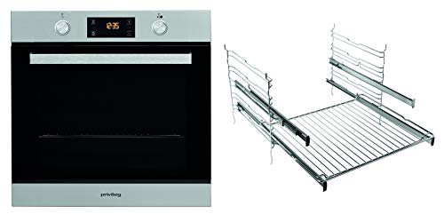 Privileg PBWR6 OH5V2 IN Einbau-Backofen / A+ / 71 L / Hydrolyse-Reinigungsfunktion / Backauszug mit 2 Ebenen / Multifunktions-Umluftbackofen mit 7 Funktionen / Edelstahl / Turn&Go / Click&Clean