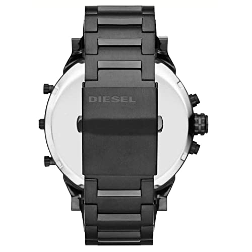 Diesel Herren Mr. Daddy Chronograph, 57 mm Gehäusegröße, Edelstahluhr