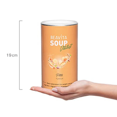 BEAVITA Diät Suppe mit Kartoffeln & Gewürzen (540g Dose) für 9 Suppen zum Abnehmen, nährstoffreicher Mahlzeitenersatz Shake, Kalorien sparen & Gewicht reduzieren mit Diät Shakes zum Abnehmen