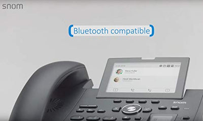 Snom D385 IP Telefon, SIP Tischtelefon Farbe + SmartScreen, 12 SIP-Identitäten, Sensorhakenschalter, Bluetooth, USB, 48 selbstbeschriftende Schlüssel (12 physische), Schwarz, 00004340