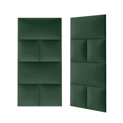 Mollis Wandpaneel 30x30cm - Set von 16 Stück, Kopfteil für Betthaupt, Wohnzimmer, Dekowand, gepolsterte Moderne 3D Dekoration für Schlafzimmer, schallabsorbierende Wandverkleidung, Akustik Wandkissen