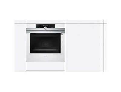 Siemens HB674GBW1 iQ700 Einbau-Elektro-Backofen / Weiß / A+ / activeClean Selbstreinigungs-Automatik / coolStart-kein Vorheizen / Backofentür mit SoftMove für gedämpftes Öffnen und Schließen