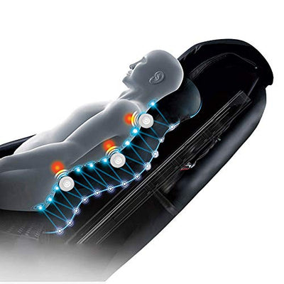 maxVitalis Shiatsu Massagesessel mit Wärmefunktion, Fernsehsessel rollbar, Drehbar, Relaxsessel elektrisch verstellbar, Shiatsu-Massage, 6 Massagearten & 6 Programme Kunstleder (Creme)