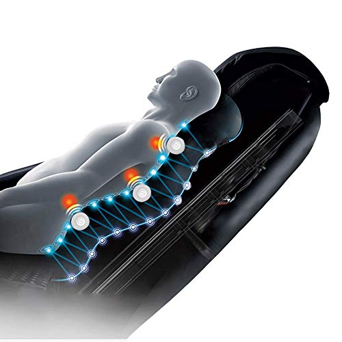 maxVitalis Massagesessel mit elek. Aufstehfunktion, Shiatsu-Massage, Wärmefunktion, 4 Massagetechniken, 6 Massagezonen, Transportrollen, inkl. Kopf- & Nackenkissen (Stoff Graumeliert)