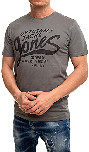 Jack and Jones Herren T-Shirt 5er Set Tshirt für Männer (Regular Fit Lauritz 5er, M)