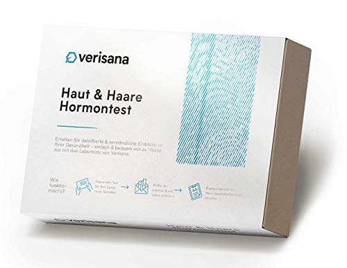 Hormon Test Cortisol, Östradiol, Testosteron, Progesteron, DHEA | Labortest bei Haarausfall und unreiner Haut | Skin & Hair Balance Plus | Verisana