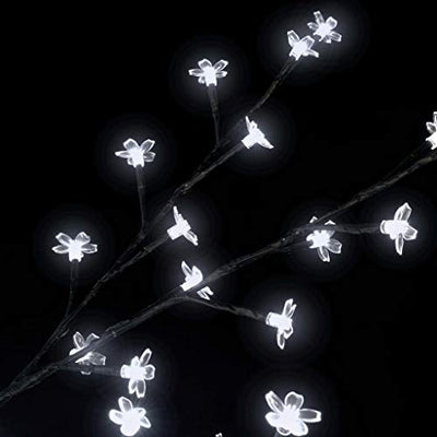 Weihnachtsdeko Draußen LED, Weihnachtsbaum 2000 LEDs Kaltweißes Licht Kirschblüten 500 cm Weihnachtsbeleuchtung für Weihnachtsdeko Innen & Außen