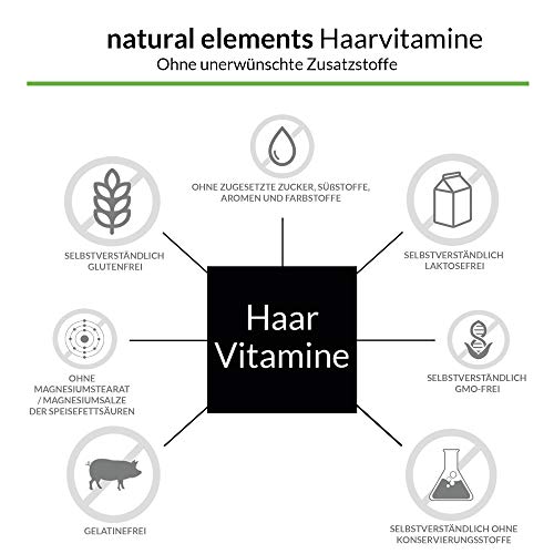 Haar Vitamine - 180 Kapseln - Premium: Hochdosiert mit Keratin, Biotin, Selen, Zink, Hirseextrakt, bioaktiven B-Vitaminen & mehr - Laborgeprüft