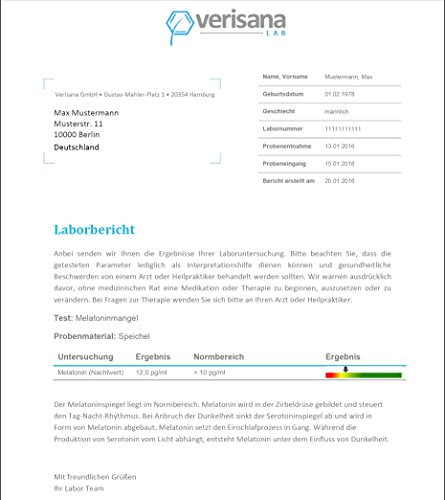 Melatonin Test – Hormontest zur Bestimmung von Melatoninmangel & möglichen Ursachen von Schlafstörungen – Verisana