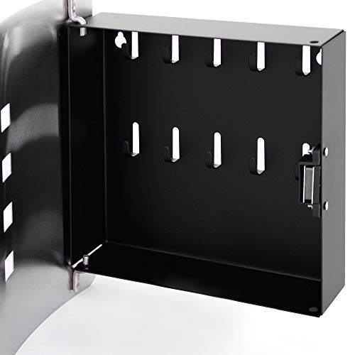 banjado® Design Schlüsselkasten aus Edelstahl mit Motiv Schlüssel für 10 Schlüssel - Schlüsselschrank zur Schlüssel Aufbewahrung 24 x 21,5 x 7cm groß mit praktischem Magnetverschluss