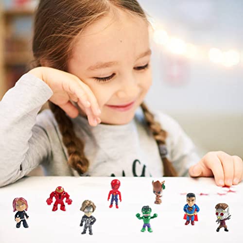 Adventskalender 2022 Kinder,Avengers Adventskalender,Adventskalender zum befüllen 24 PCS Hero Adventskalender 2022 Männer Countdown Kalender Weihnachts spielzeug