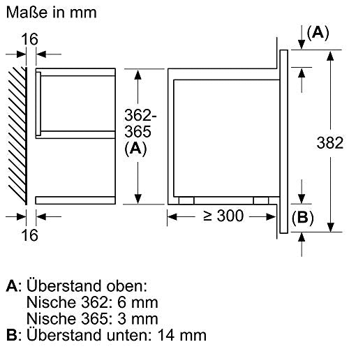 NEFF C17GR01N0 Einbau-Mikrowelle N70 / 38,2 x 59,4 cm (H x B) / 21 l / Edelstahl / Grill / Auftaufunktion / Garfunktion / 10 Automatikprogramme