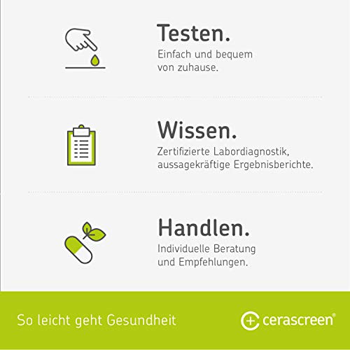 Immunsystem Test von CERASCREEN – Messen Sie Ihre individuelle Anzahl fünf verschiedener Lymphozyten | Professionelle Analyse im medizinischen Fachlabor | Empfehlungen für ein starkes Immunsystem